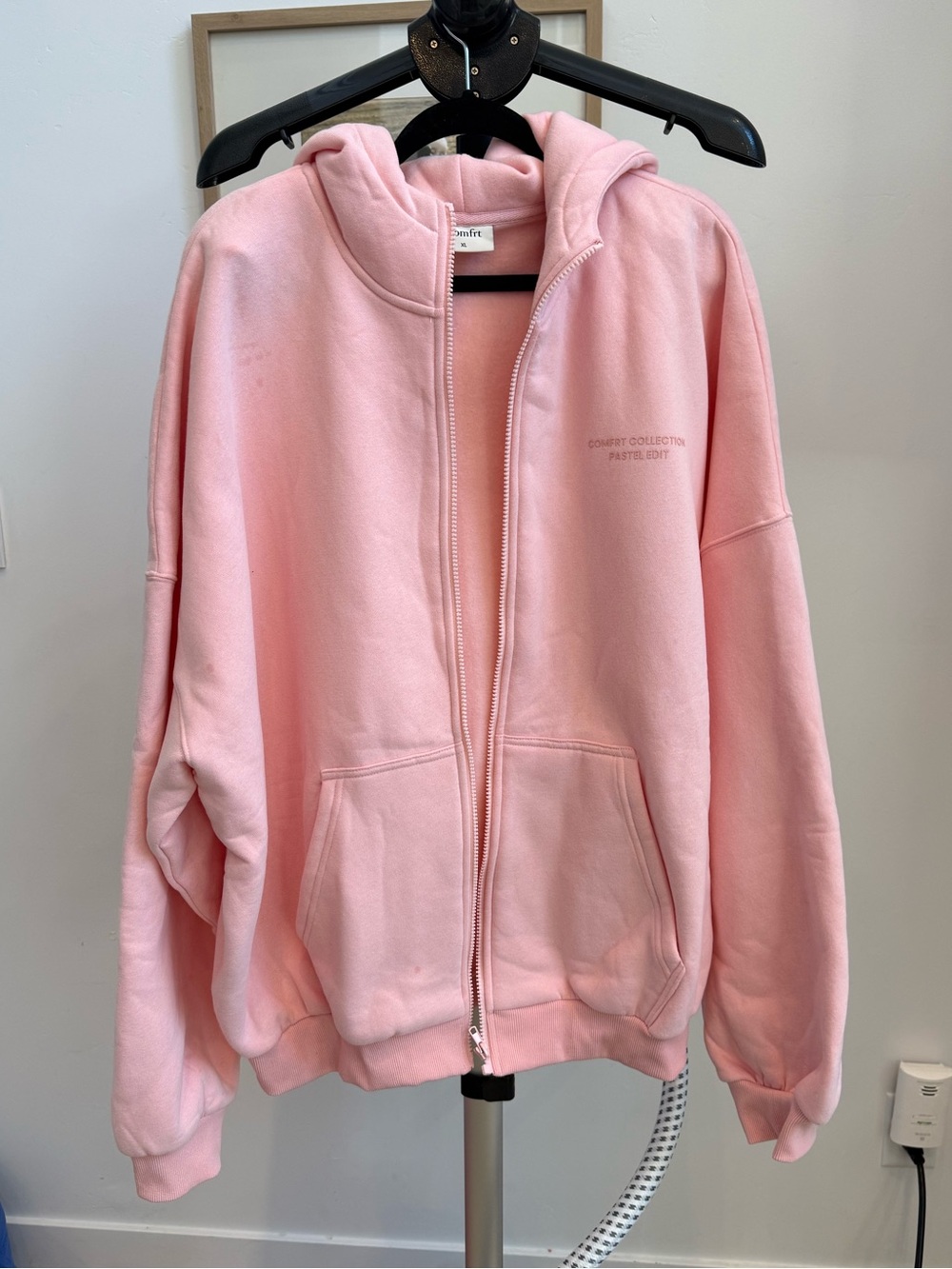 COMFRT Pastel Zip Hoodie Bubblegum XL - Picture 2 of 8